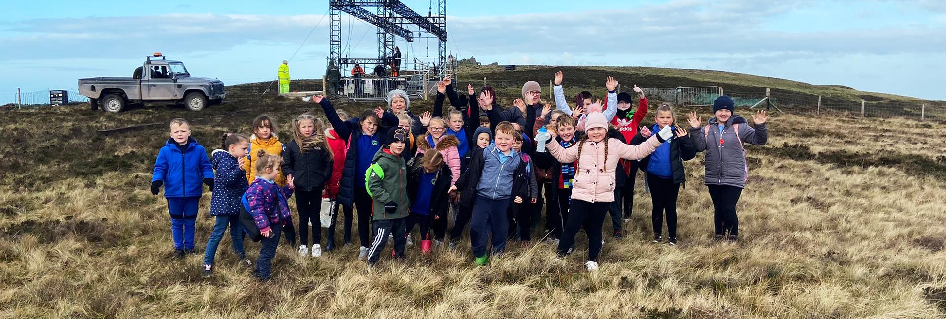 Pupils on a school trip